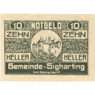 Autriche, Sigharting, 10 Heller, Château, 1920, 1920-10-31, SPL, Mehl:FS 997a - Oesterreich