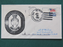 USA 1994 Cover From Ship USS Coronado In Mission In Desert Storm To Texas - Flag - Covers & Documents