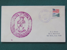 USA 1991 Cover From Ship USS Coronado In Mission In Desert Storm To Texas - Flag - Briefe U. Dokumente