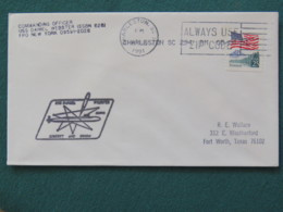 USA 1991 Cover From Submarine USS Daniel Webster In Mission In Desert Storm To Texas - Flag - Covers & Documents