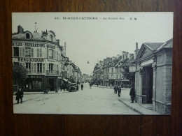 CPA  Non écrite - ST SAINT OUEN L'AUMONE LA GRANDE RUE GARAGE BERGOUGNAN - Saint-Ouen-l'Aumône