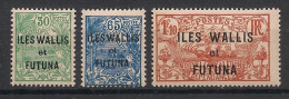 WALLIS ET FUTUNA - 1927-28 - N°YT. 40 à 42 - Série Complète - Neuf Luxe** / MNH / Postfrisch - Unused Stamps