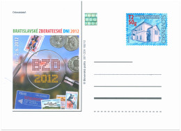 CDV 207 Slovakia Bratislava Collectors' Days 2012 Stamp On Stamp Coin - Postcards