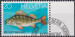 1983 Schweiz ° Zum: CH 694, Mi: CH 1245, 100 Jahre Fischerei-Verband - Usati