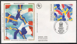 FRANCE ENVELOPPE FDC 1994  1er Jour FRANCE Relations Culturelles FRANCE - SUEDE 1994 - 1990-1999