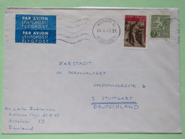 Finland 1968 Cover Helsinki To Germany - Lion Arms - Paper Making Industry 150 Anniv. - Cartas & Documentos