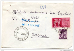 1965  LETTERA CON ANNULLO  STAFFOLO ANCONA - Posta Espressa/pneumatica