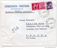1963 LETTERA CON ANNULLO CHIARAVALLE ANCONA - Poste Exprèsse/pneumatique