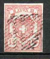 Yv 23 Oblitéré - Bien Encadré - 1843-1852 Timbres Cantonaux Et  Fédéraux