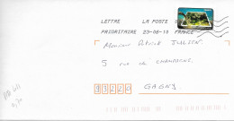 FRANCE  AA 411 De 2010 THEME " L'  EAU " Les Algues Vertes Sur Longue Enveloppe Entière OBL. 2010 /LOT C - Lettres & Documents