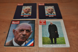 Charles De Gaulle  " 3 Paris Match Et 1 Jour De France ' - Champagne - Ardenne