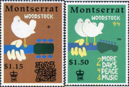 300705 MNH MONTSERRAT 1994 25 ANIVERSARIO DEL FESTIVAL DE MUSICA WOODSTOCK - Montserrat
