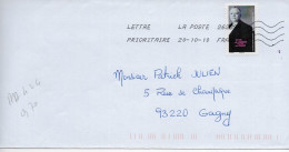 FRANCE  AA 424 De 2010/ Contre Les Violences Faites Aux Femmes/femme âgée /sur Longue Enveloppe Entière OBL. 2010 / - Lettres & Documents