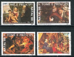 SAINT THOMAS ET PRINCE- Y&T N°925 à 928- Oblitérés (Noël) - St. Thomas & Prince
