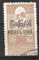 SIRIA FRANCESE - 1945 - FISCALI SOPRASTAMPATO - 25P.  - USATO (YVERT 284 - MICHEL 509) - Oblitérés