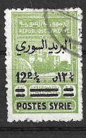 SIRIA FRANCESE - 1945 - FISCALI SOPRASTAMPATO - 12,50/15P.  - USATO (YVERT 288 - MICHEL 508) - Oblitérés