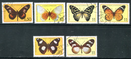 SAINT THOMAS ET PRINCE- Y&T N°530 à 535- Oblitérés (papillons) - St. Thomas & Prince