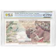 Réunion, 20 Nouveaux Francs On 1000 Francs, Union Française, Undated (1967) - Ficción & Especímenes