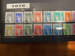 Année 1978 ** Luxe  Complete   69 Timbres 1962 à 2027 - 1950-1959