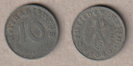 00837) Deutschland, 3. Reich, 10 Reichspfennig 1940D - 10 Reichspfennig