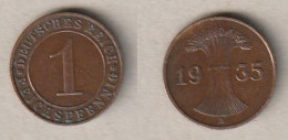 00848) Deutschland, 3. Reich, 1 Reichspfennig 1935A - 1 Reichspfennig