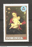 DOMINICA - 1975 RUBENS Madonna Con Bambino Nuovo** MNH - Madonne