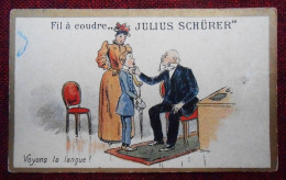 Chromo Calendrier 1894. Fil à Coudre "Julius Schürer" - Autres & Non Classés