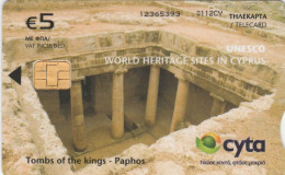 Cyprus, CYP-C-191, 0112CY, Unesco World Heritage Sites, Tombs Of The Kings - Paphos, 2 Scans. - Cipro