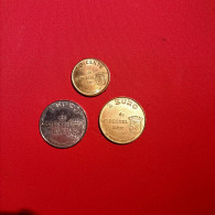 PIECES 50 CENTS, 1 ET 2 EURO TEMPORAIRE VILLE DE MORESTEL - Euro Van De Steden