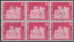 1968 Schweiz ° Zum: CH 412, Mi: CH 878, Lenzburg, Baudenkmäler, (° Reiden) - Usati