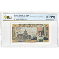France, 5 Nouveaux Francs On 500 Francs, Victor Hugo, 1958, Y.113, Gradée - 1955-1959 Aufdrucke Neue Francs