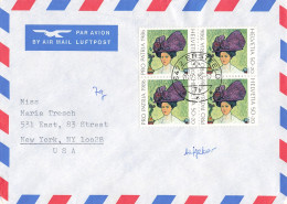 Luftpost-Brief In Die USA (AD0566) - Storia Postale