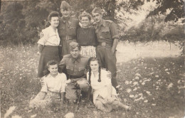 Yugoslavia Partizans In Uniform Real Photo Postcard - Yougoslavie