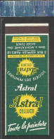 PEINTURES ASTRAL CELLUCO PARIS MONTATAIRE ALGER TUNIS MATCHCOVER - LASTAR POCHETTE D'ALLUMETTES  ANCIENNE FRANCE LA2194 - Boites D'allumettes - Etiquettes