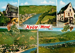 42979314 Kroev Mosel Fliegeraufnahme Hotel Reichsschenke Panorama  Koevenig - Kroev