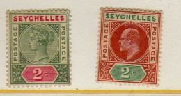 Seychelles - (1897-1904)  - Victoria - Edouard VII - Neufs**  Et Sg - Seychelles (...-1976)