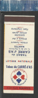 TABAC DU CARRÉ D'AS NANTES AGENCE LOTERIE NAT.- OLD MATCHCOVER - LASTAR POCHETTE D'ALLUMETTES  ANCIENNE FRANCE LA1636 - Boites D'allumettes - Etiquettes