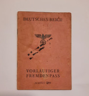 Germany Fremdespass 1944 Passport,  Pasaporte, Passeport, Reisepass - Documents Historiques