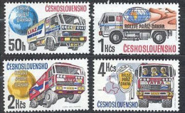 2875 - 8 Czechoslovakia Ralley Dakar 1989 Tatra And LIAZ Trucks - Trucks