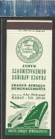 FRANCE AFRIQUE DÉMÉNAGEMENTS RABAT - OLD MATCHCOVER - LASTAR POCHETTE D'ALLUMETTES  ANCIENNE FRANCE LA1717 - Boites D'allumettes - Etiquettes