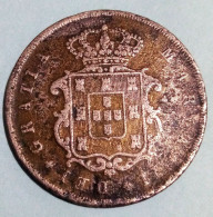PORTUGAL, X 10 REIS, 1846, KM# 481 - Maria II , Gomaa - Portugal