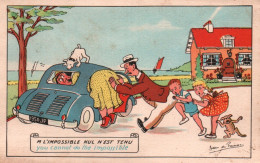 CPA - Illustration J.De PREISSAC - HUMOUR Thème Voiture - Edition Jipé - Preissac