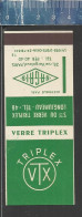 VERRE TRIPLEX VTX SAGAIS PARIS - OLD MATCHCOVER - LASTAR POCHETTE D'ALLUMETTES  ANCIENNE FRANCE LA1564 - Boites D'allumettes - Etiquettes