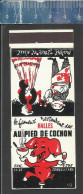 AU PIED DU COCHON REST. DES HALLES  - OLD MATCHCOVER - LASTAR POCHETTE D'ALLUMETTES  ANCIENNE FRANCE - Boites D'allumettes - Etiquettes