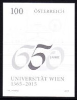 AUSTRIA(2015) University Of Vienna 650th Anniversary. Black Print. - Probe- Und Nachdrucke