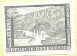 AUSTRIA(1990) Ebene Reichenau Post Office. Black Print. Scott No 1503, Yvert No 1817. - Probe- Und Nachdrucke