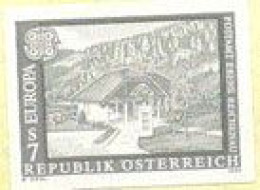 AUSTRIA(1990) Ebene Reichenau Post Office. Black Print. Scott No 1503, Yvert No 1817. - Ensayos & Reimpresiones