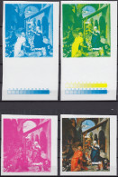 PENRHYN 1989 Easter, Progressive Plate Proofs (4) Of M/S - Madonnas