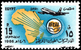 Egypt 1986 18th Annual General Assembly Of African Airlines Association Unmounted Mint. - Nuovi