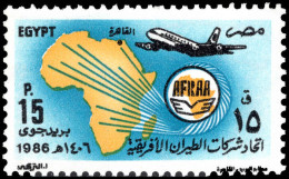 Egypt 1986 18th Annual General Assembly Of African Airlines Association Unmounted Mint. - Ongebruikt